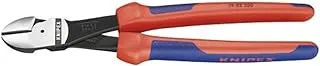 KNIPEX Tools - High Leverage Diagonal Cutters, Multi-Component (7402250), 10 inches