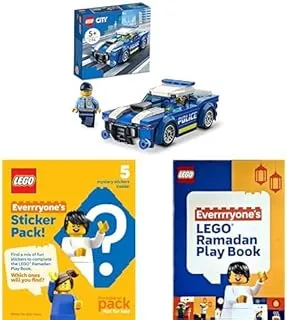 سيارة شرطة المدينة LEGO® 60312 مع كتاب LEGO وملصقات LEGO Surprise!