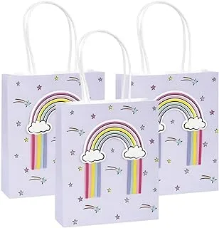 Starry Unicorns Favor Bags with Ribbon Tassels I Pack of 6