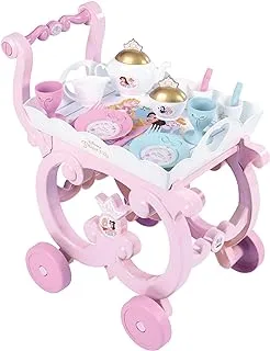 Smoby Disney Princess Tea Trolley Set 17-Pieces, Pink/White