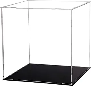 Evron Display Case for Collectibles Assemble Clear Acrylic Box Alternative Glass Case for Display Action Figures Home Storage & Organizing Toys (3x3x3 inch; 7.5x7.5x7.5 cm)