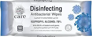 Care Disinfecting Antibacterial Wipes 70% IPA, 50 Sheets