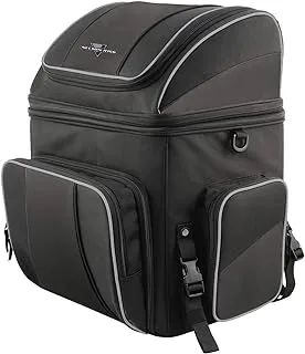 Nelson-Rigg NR-230 Route 1 Destination Backrest Rack Bag, Black/Grey, OneSize