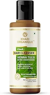 Khadi Organique Henna Tulsi Extra Conditioning Hair Cleanser 210 Ml