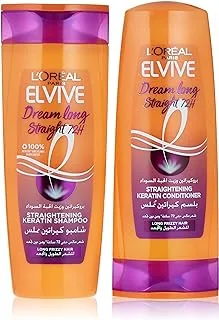 L'Oréal Paris Elvive Dream Long Straight For Frizzy Hair - Shampoo 400ml + Conditioner360ml