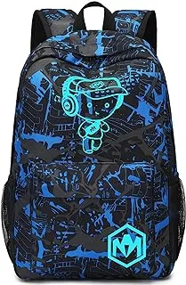 Bluboon School Backpack for Teen Boys Bookbags Elementary High School Laptop Bags MenTravel Daypacks (Blue), Blue, Daypack Backpacks (E232)