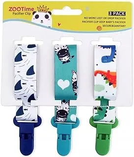 Mumoo Bear Set 3 Baby Pacifier Holder Clip - Pacifier Clip for Boys and Girls Fits for Most Pacifiers - Protects Your Baby - Styles & Baby Teethers & Toys and Gift