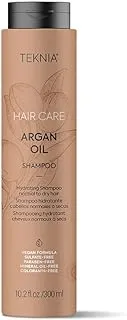 LAKME TEKNIA ARGAN OIL HYDRATING SHAMPOO NORMAL TO DRY HAIR, Vegan formula, Sulfate-free, Paraben-free Mineral oil-free, Colorants-free, 300ML