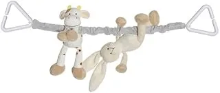 Teddykompaniet Diinglisar Bunny and Cow Pram Rattle, 40 cm Size