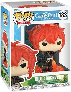 Funko Pop! Games: Genshin Impact - Diluc Ragnvindr - Pop! Asia - Collectable Vinyl Figure - Gift Idea - Official Merchandise - Toys for Kids & Adults - Games Fans - Model Figure for Collectors