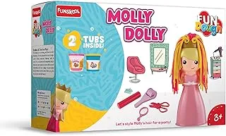 Fundough - Molly Dolly, Shaping and Sculpting, 3years +, Multi-Colour