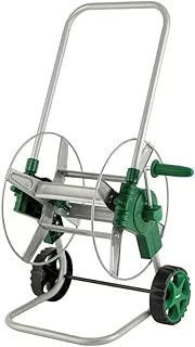 Geepas Telescopic Metal Hose Cart, White/Green