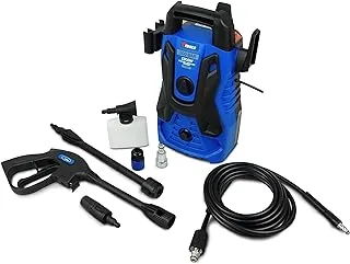 VTOOLS 100 Bar Electric Pressure Washer With 5 Meter Hose & Soap Dispenser, 1300 Watt, Auto Stop and Self Priming Mode, For Car, Home & Garden, Blue, VT1508