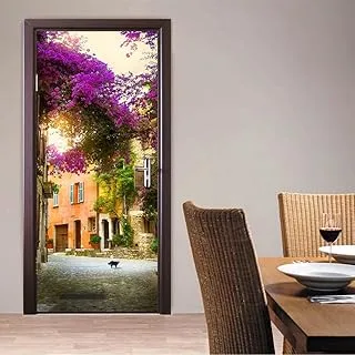 Tifege Door Sticker Wall Paper - 3D Wallpaper DIY Poster Art Murals Home Decor Quote Stickers Decoration Self-Adhesive Removable Garden House 30.3x78.7 DM005