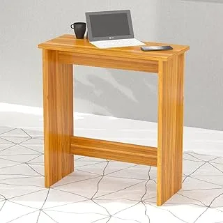 Modern Study Desk with Foot Rest Support, Modern Executive Desks Ideal for Office, Home, Schools, Laptop, Computer Workstation Table - Light Walnut