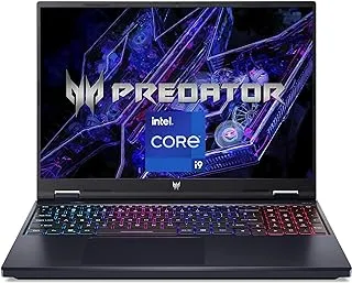 كمبيوتر محمول للألعاب Acer Predator Helios 16 PH16 معالج Intel Core i9-14900HX من الجيل الرابع عشر 24 نواة تصل إلى 5.80 جيجا هرتز/32 جيجابايت ذاكرة الوصول العشوائي DDR5/1 تيرابايت SED SSD/12 جيجابايت Nvidia RTX4080 /16 بوصة 240 هرتز/WiFi-6E/RGB KB/Win11 Home/أسود