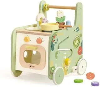 Classic World Wooden Kitchen Walker, activity walker for toddlers, baby development walker pen_spark