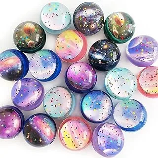 COOLBABY 20 Pieces Bouncy Balls,32 mm Space Theme Bounce Rubber Balls,Bulk High Bouncing Balls for Kids Party Favors,Prizes,Birthdays Gift Brand: coclux