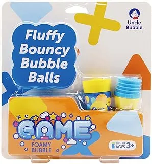 Uncle Bubble Game Foamy Bubble - Fluffy Bouncy Bubble Balls! Blow a Fluffy Ball and Pass Them to a Friend, Juggle Them and Play Them in The Air.