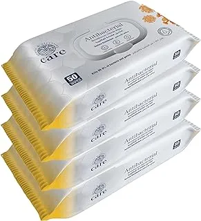 Care Wet Wipes BKC Surface Disinfectant 4 x 50-Sheets Value Bag