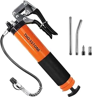 Thorstone Grease Gun Kit, 7000 PSI Heavy Duty Pistol Grip Grease Guns Set, 14oz Load Capacity, 18