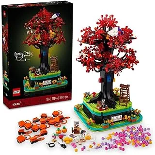 مجموعة مكعبات بناء شجرة العائلة 21346 من LEGO® Ideas، هدية للبالغين (1040 قطعة)