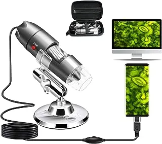 Microware Digital Microscope, USB 2.0 Digital Microscope HD Electronic Microscope 1000x Magnification Microscope, 3 in 1 Micro Interface Camera Magnifier