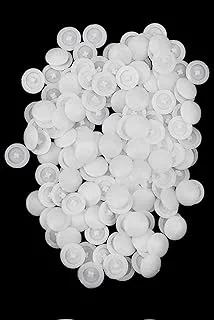 Royal Apex Self-Tapping Screw Cap Covers (Fits 3.5-5mm Shank) for Decorating and Protecting Kitchen Cabinet Screws with Phillips Heads (Pack of 50, White)