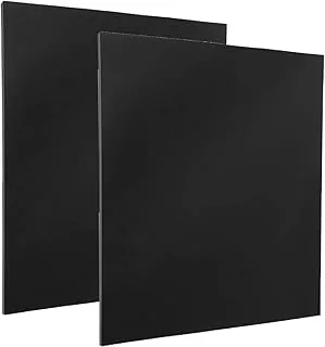 BPA® Plastic Sheets Boards 3mm Black Plasic Board Sheets Flexible Than Plexiglass Sheet Moldable Than Acrylic Sheet Moldable Plastic Sheets for Craft Fender Liner, Home Decor etc(40 x 30cm)