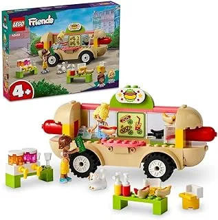 LEGO® Friends Hot Dog Food Truck 42633 مجموعة مكعبات بناء سيارة؛ ألعاب للأولاد والبنات والأطفال (100 قطعة)