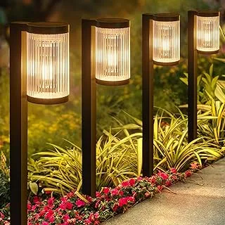 ELECLINK Solar Pathway Lights Outdoor, 6 Pack Upgraded Outdoor Solar Lights for Outside Super Bright Up to 12Hrs, IP65 Waterproof Solar Garden Lights for Yard Landscape Path Walkway Decoration