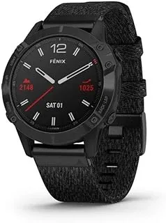 GARMIN FENIX 6 SAPPHIRE BLACK DLC W/NTL NYLON BAND