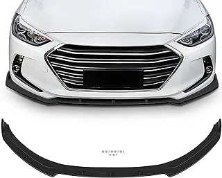 SCITOO Front Lip Spoiler Fits for 2017-2018 for Hyundai Elantra Matte Black Front Bumper Lip