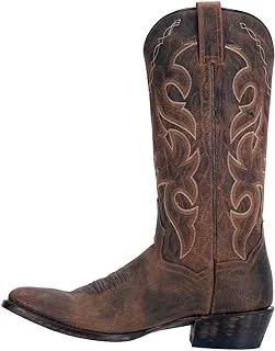 Dan Post Boots Mens Renegade Distressed Snip Toe Dress Boots Mid Calf - Brown