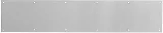 Prime-Line MP4837 Door Kick Plate, 6 x 34 inch, Satin Nickel Aluminum, (single pack)