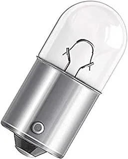 Osram BA15s Original Metal Base R10W Signal Lamp Blister Pack (2 Pieces) - White (White)