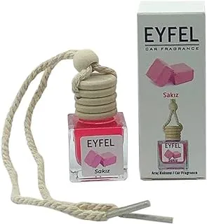 Eyfel Car Air Freshener, Gum Scent, 10ml, Pink