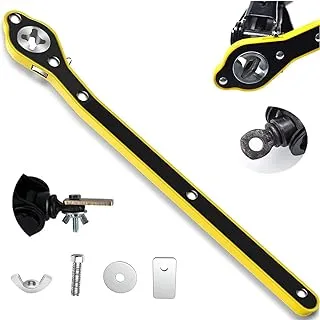 MR CARTOOL Scissor Jack Garage Tire Wheel Lug Wrench Auto Labor-Saving Jack Ratchet Wrench Car Jack and Lug Wrench Handle Labor-Saving Wrench Hand Crank Portable Wrench for Motorcycle,Car,SUV,etc.