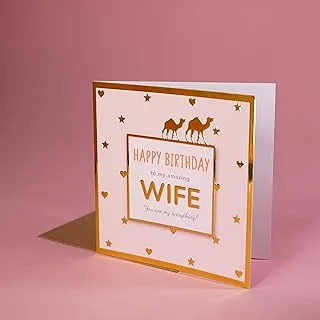 Greeting Card | BIRTHDAY | HAPPY BIRTHDAY - to my amazing WIFE | SharetheLove (Foil Card)