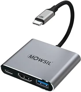 موزع موسيل USB-C 3 في 1 (من النوع C إلى USB وPD وHDMI)