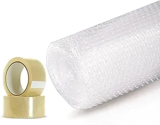 Biella™ Bubble Wrap Sheet 150cmX1m Thicker,Durable & Effortless Packing Bubble Wrap Roll for Smooth House Moves,Office Relocations & Industrial Use Packing Supplies (with 2pack 50yard Packing Tape).