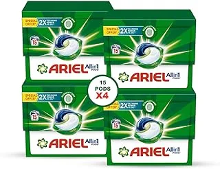 Ariel Original All-in-1 Pods, 15 Count Laundry Detergent Pods. Cleans, Lifts Stains and Brightens