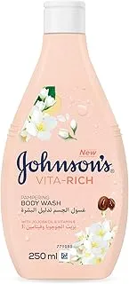 Johnson's Vita-Rich Jasmine and White Flowers Pampering Body Wash, 250ml