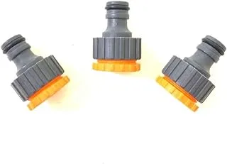 HYLAN 3pcs/set Universal Hose Tap Connectors Set Water Hose Pipe Connector Adapter Garden Accessories(1/2'',3/4'') (1/2)