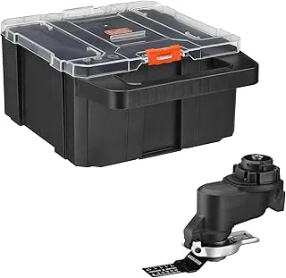 BLACK+DECKER MATRIX Multi Tool Attachment, Oscillating, Quick Blade Change For Multi Tool Needs, Includes Storage Case (BDCMTOSTFF)