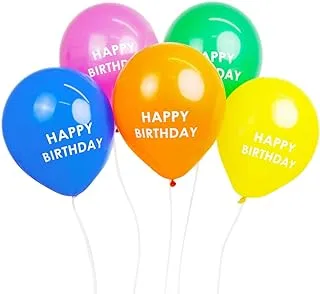 Talking Tables 5Pcs Large Happy Birthday Balloons Set for Birthday Party Decoration | Perfect for Air and Helium Balloon Pump | Happy Birthday Decoration | Birthday Giveaways for Kids