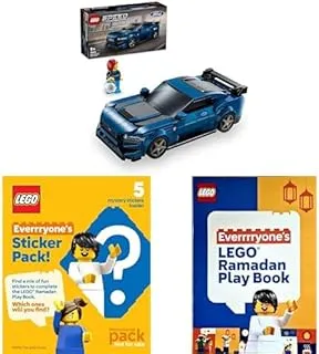 LEGO Speed Champions Ford Mustang Dark Horse Sports Car 76920 With LEGO Book & LEGO Surprise Stickers!