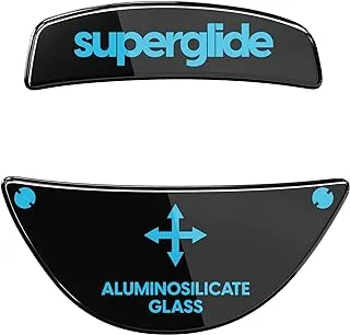 Superglide - Fastest and Smoothest Mouse Feet/Skates Made with Ultra Strong Flawless Glass Super Fast Smooth and Durable Sole for Roccat Kone Pro/Pro Air [Black]