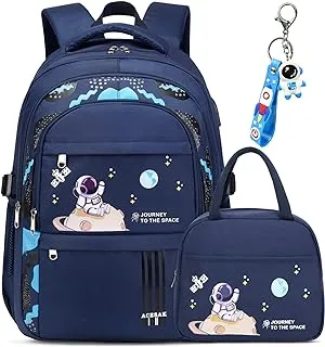 ACESAK Backpack for Boys - Kids Backpack with Lunch Bag - Bookbag Set for Kids Boys Girls Teens Elementary Middle School