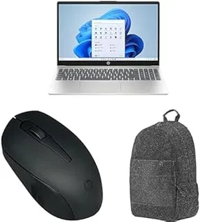 HP Laptop 15-fc0010ne + HP 150 WRLS Mouse + HP 15.6 Classic Backpack